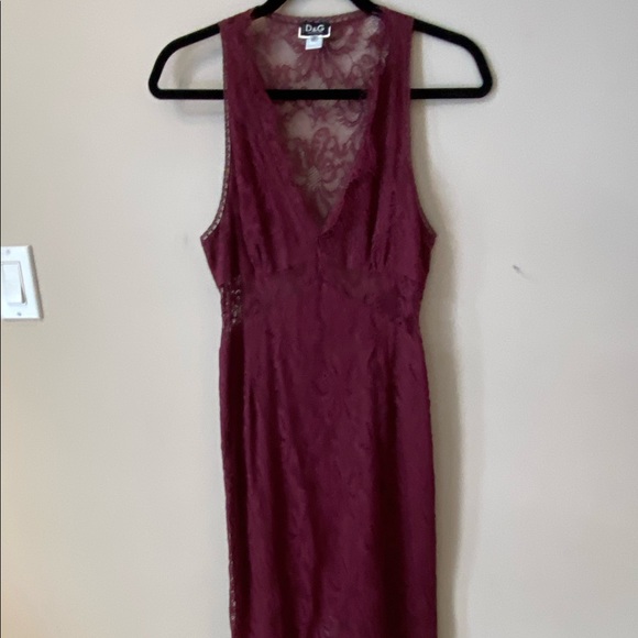 D&G - Burgundy Lace Dress - Picture 6 of 6